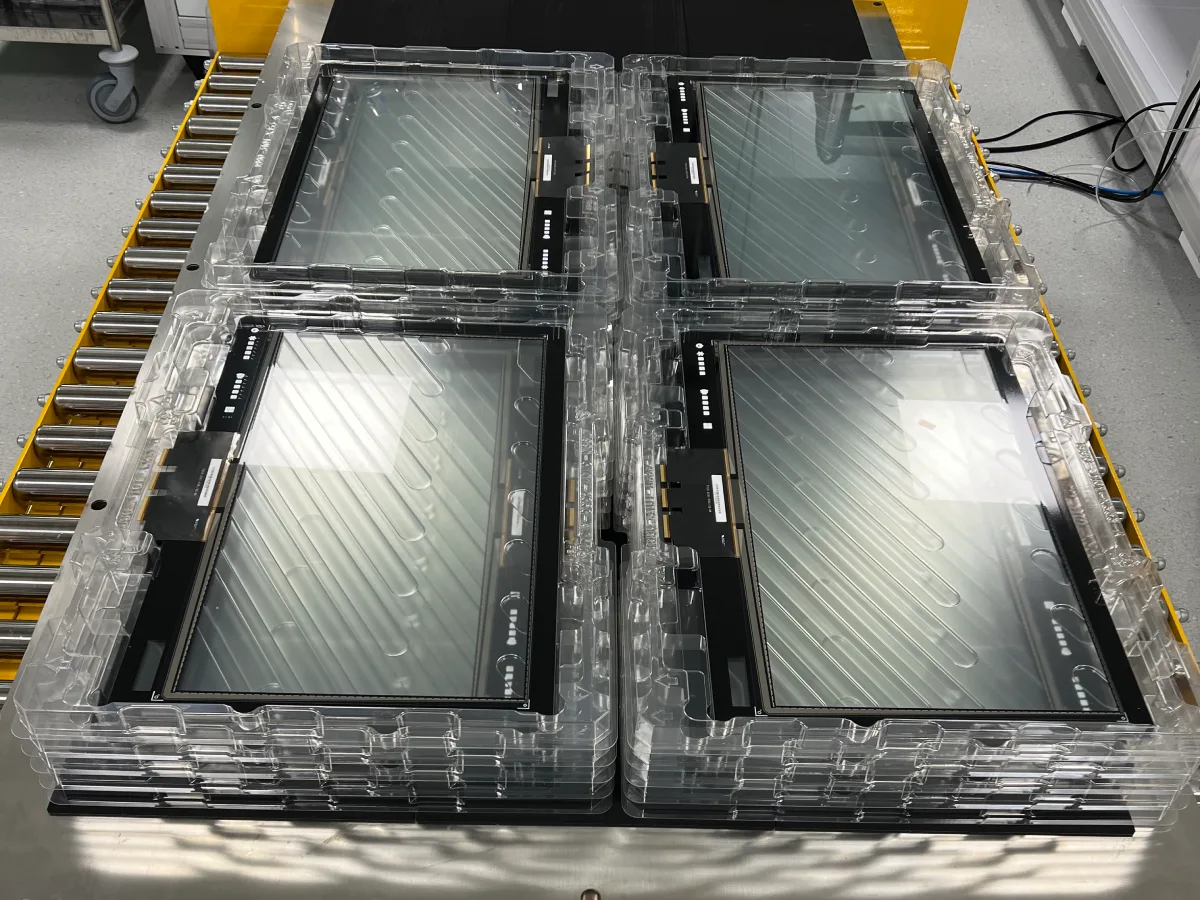 PCAP touch – trays and carriers